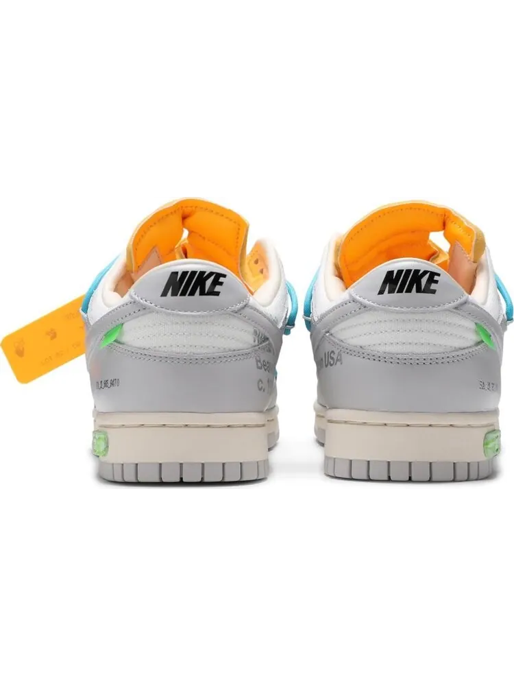 Кроссовки Nike Off-White x Dunk Low 'Lot 02 of 50' — изображение 6 из 10, белый