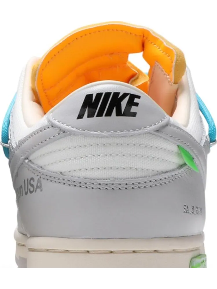 Кроссовки Nike Off-White x Dunk Low 'Lot 02 of 50' — изображение 7 из 10, белый