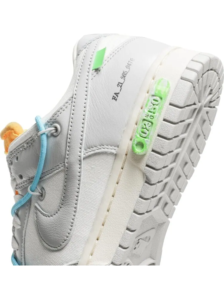 Кроссовки Nike Off-White x Dunk Low 'Lot 02 of 50' — изображение 9 из 10, белый