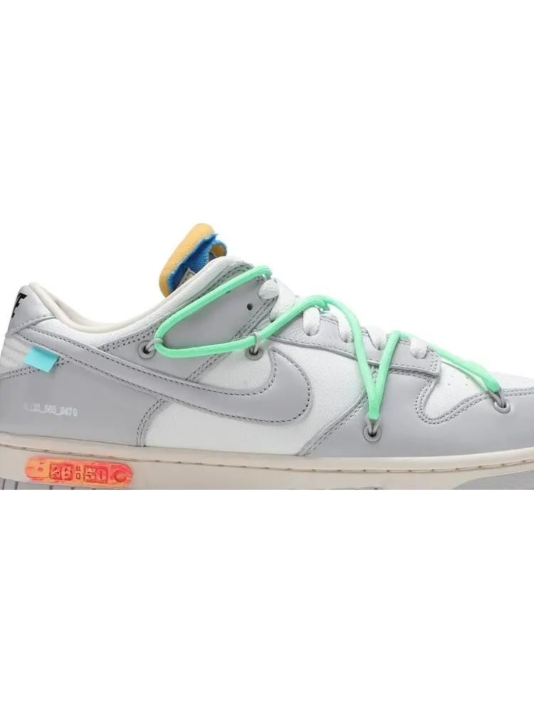 Кроссовки Nike Off-White x Dunk Low 'Lot 26 of 50' — изображение 2 из 8, белый