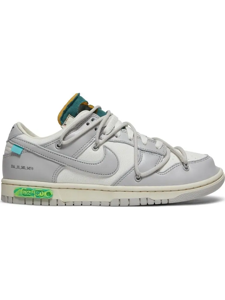 Кроссовки Nike Off-White x Dunk Low 'Lot 42 of 50' — изображение 1 из 8, белый