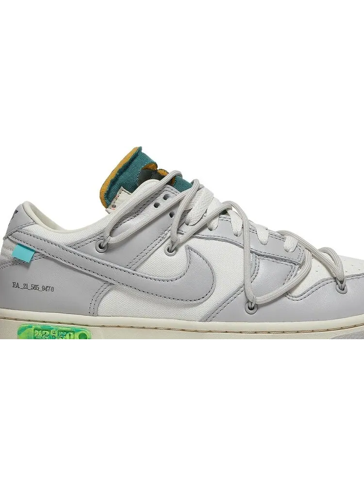 Кроссовки Nike Off-White x Dunk Low 'Lot 42 of 50' — изображение 2 из 8, белый