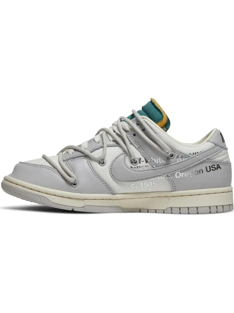 Кроссовки Nike Off-White x Dunk Low 'Lot 42 of 50' — изображение 3 из 8, белый