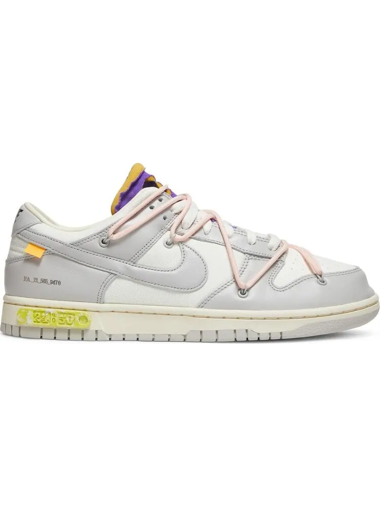 Кроссовки Nike Off-White x Dunk Low 'Lot 24 of 50' — изображение 1 из 8, белый