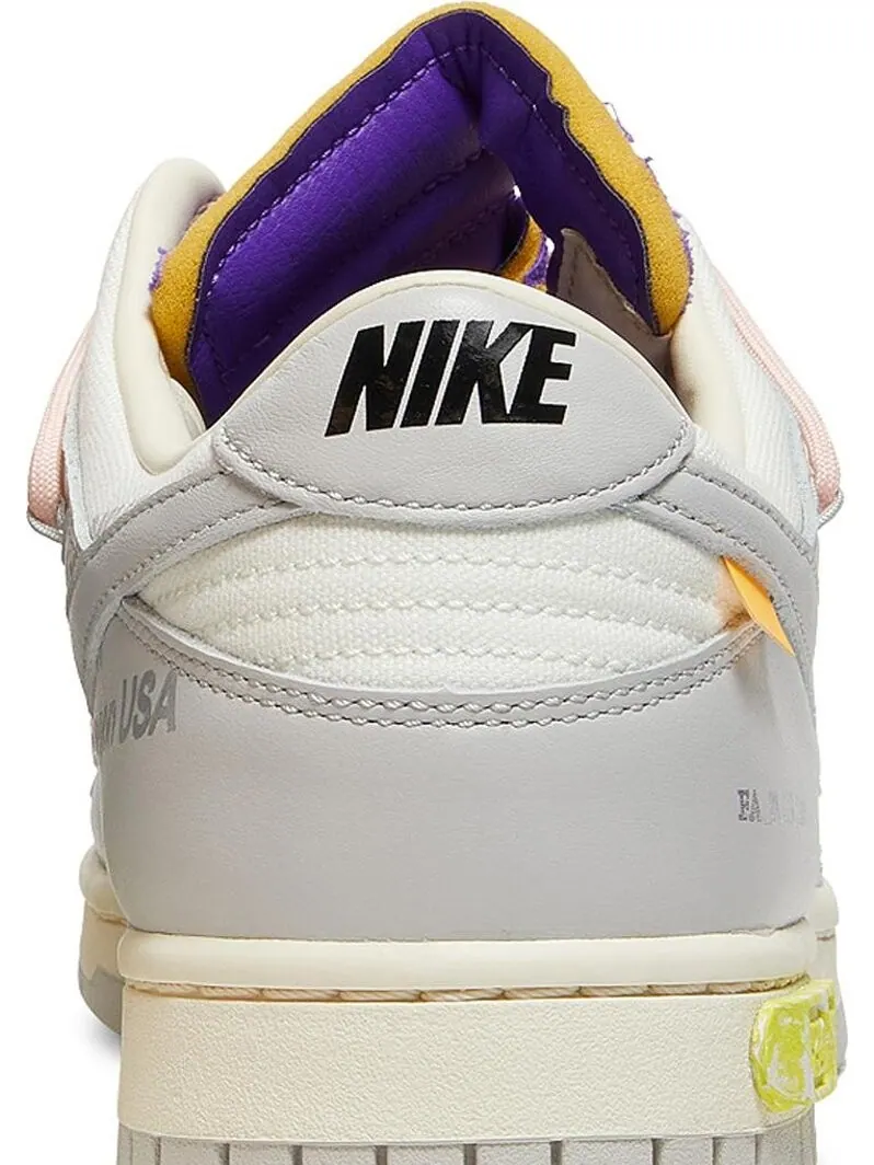 Кроссовки Nike Off-White x Dunk Low 'Lot 24 of 50' — изображение 7 из 8, белый