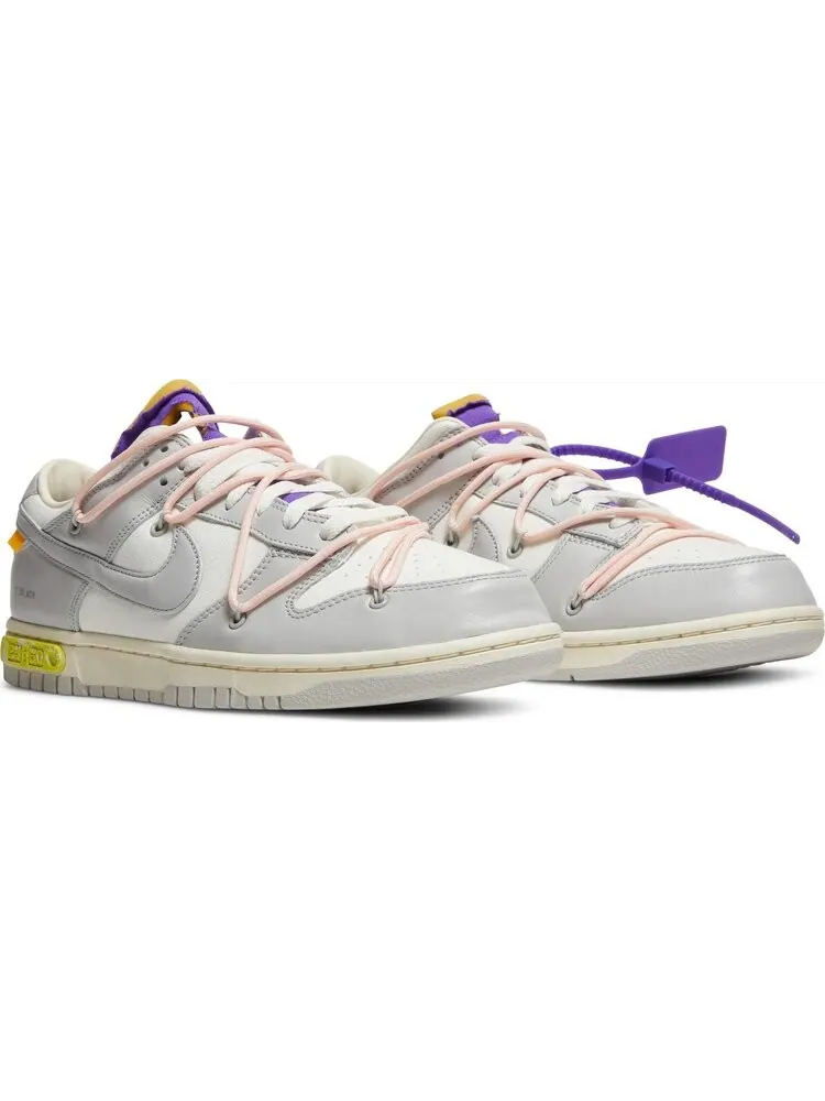 Кроссовки Nike Off-White x Dunk Low 'Lot 24 of 50' — изображение 8 из 8, белый