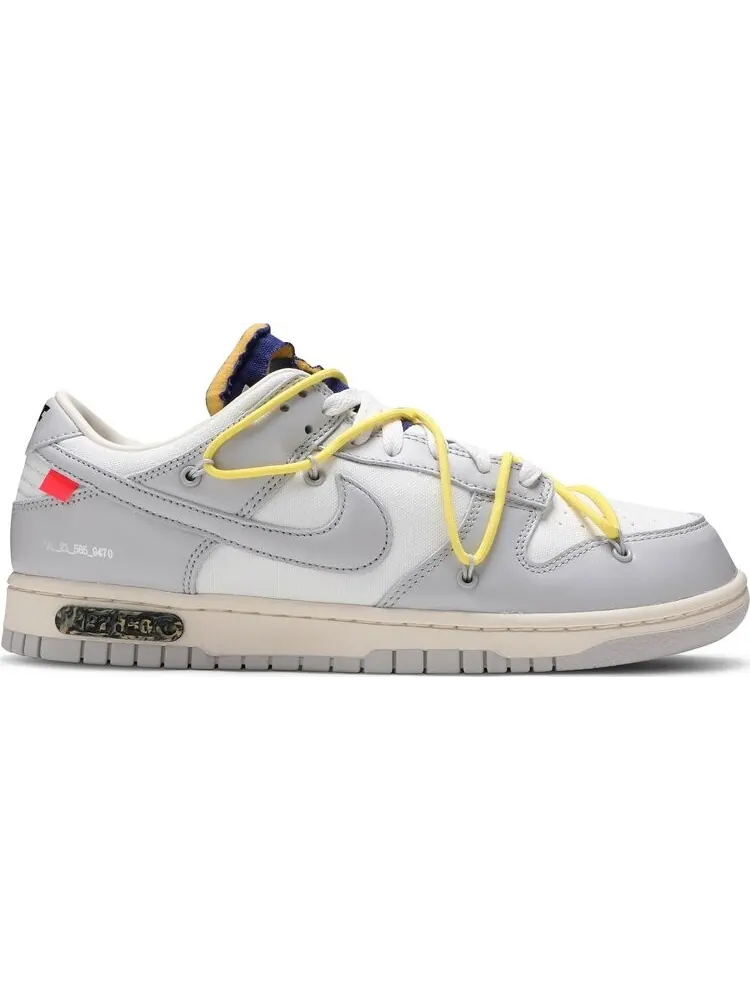 Кроссовки Nike Off-White x Dunk Low 'Lot 27 of 50' — изображение 1 из 8, белый