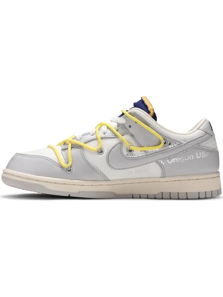 Кроссовки Nike Off-White x Dunk Low 'Lot 27 of 50' — изображение 3 из 8, белый