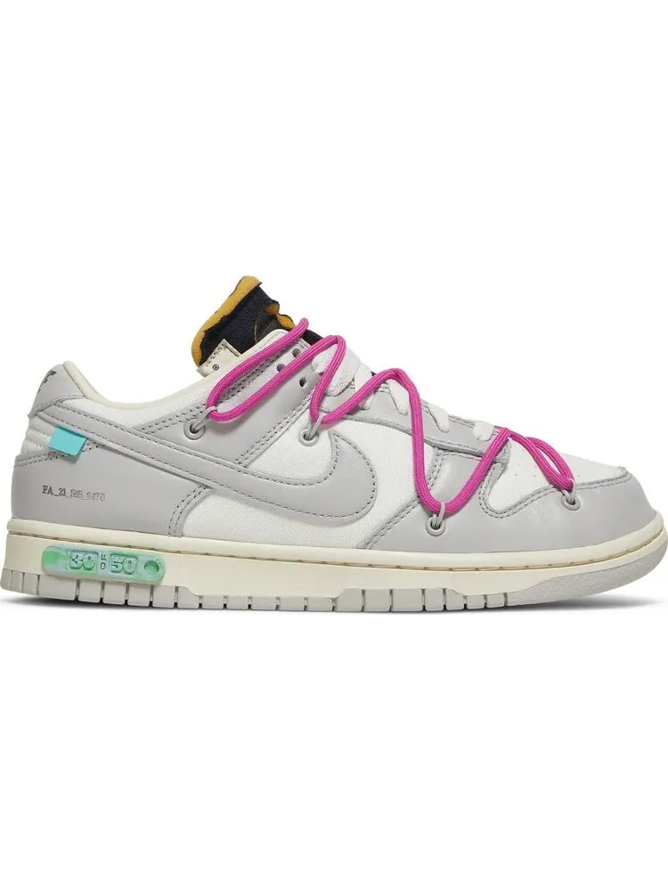 Кроссовки Nike Off-White x Dunk Low 'Lot 30 of 50' — изображение 1 из 8, белый