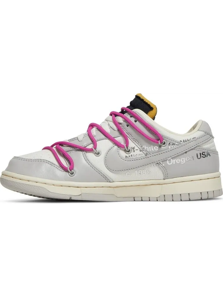 Кроссовки Nike Off-White x Dunk Low 'Lot 30 of 50' — изображение 3 из 8, белый
