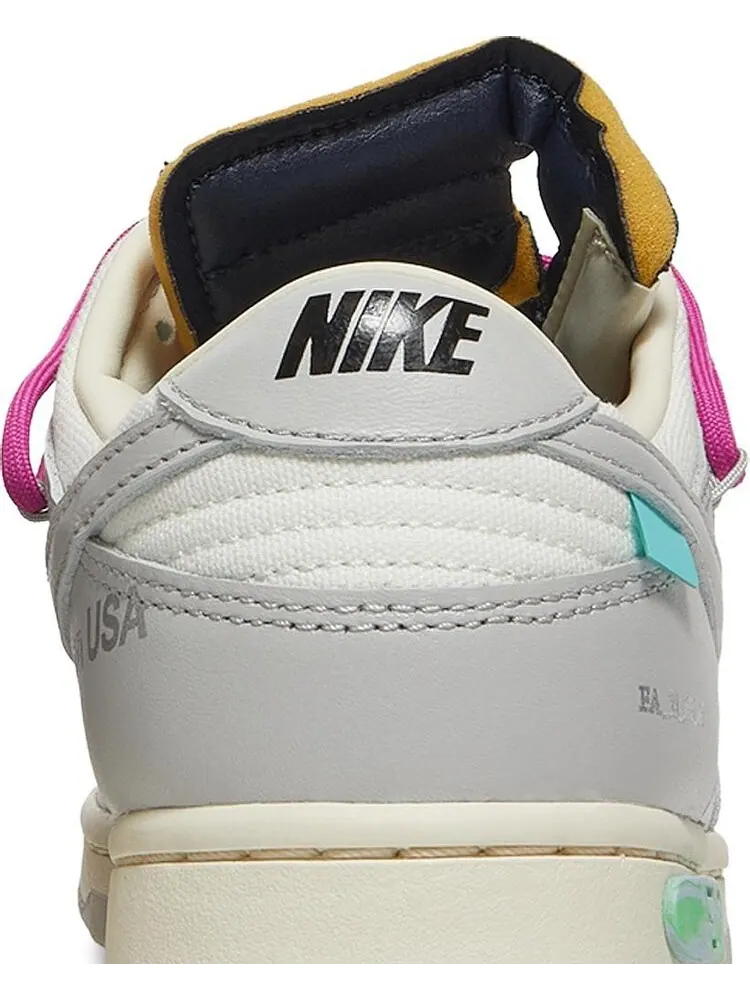 Кроссовки Nike Off-White x Dunk Low 'Lot 30 of 50' — изображение 7 из 8, белый