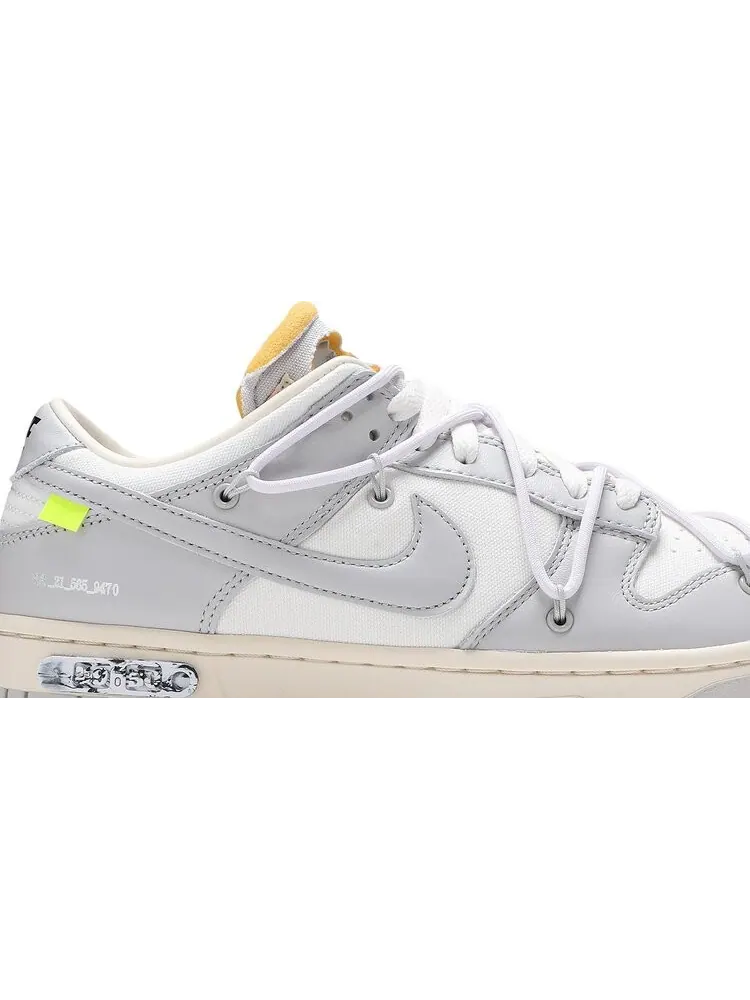 Кроссовки Nike Off-White x Dunk Low 'Lot 49 of 50' — изображение 2 из 8, белый
