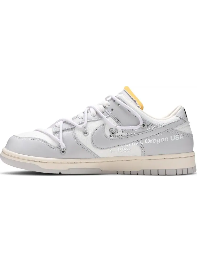 Кроссовки Nike Off-White x Dunk Low 'Lot 49 of 50' — изображение 3 из 8, белый