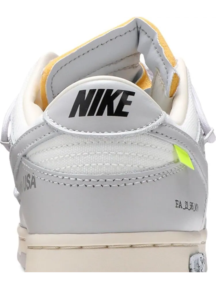 Кроссовки Nike Off-White x Dunk Low 'Lot 49 of 50' — изображение 7 из 8, белый
