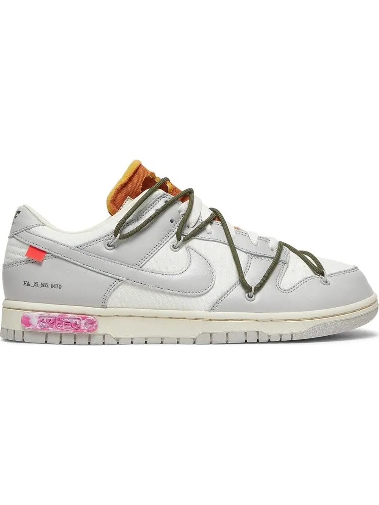 Кроссовки Nike Off-White x Dunk Low 'Lot 22 of 50' — изображение 1 из 8, белый