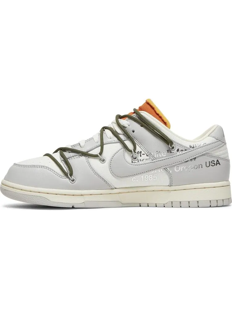 Кроссовки Nike Off-White x Dunk Low 'Lot 22 of 50' — изображение 3 из 8, белый