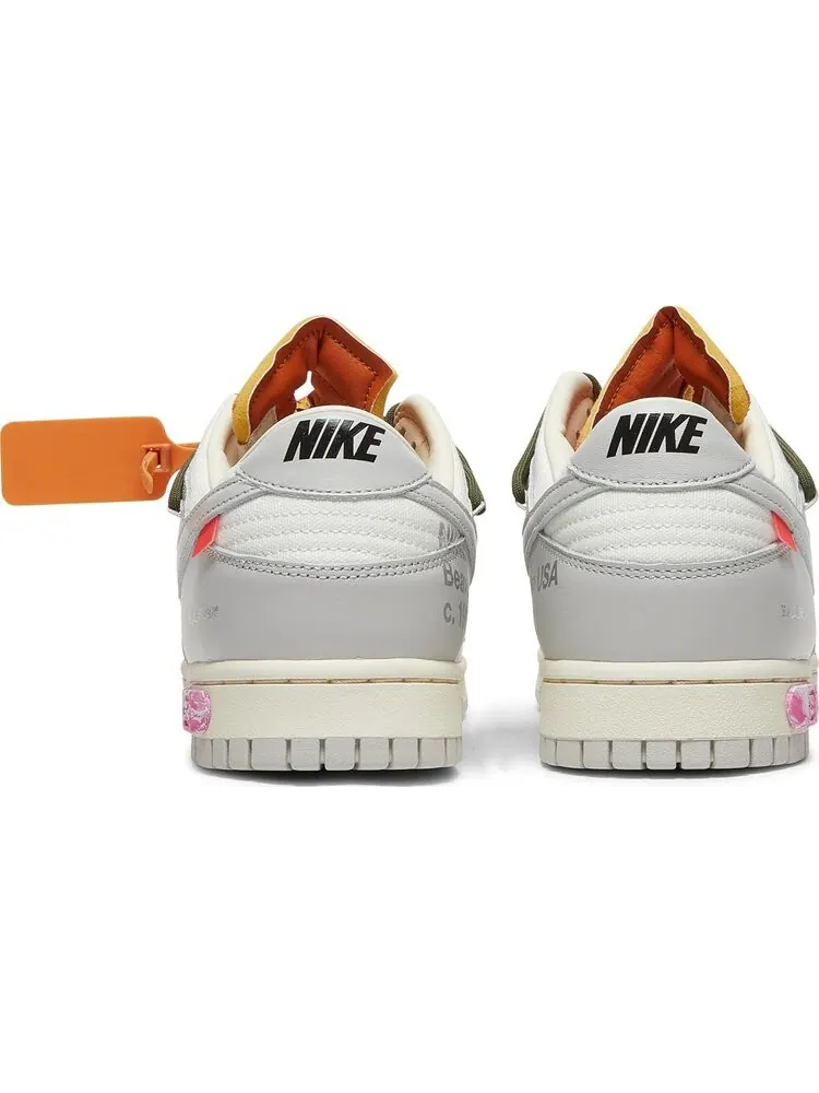 Кроссовки Nike Off-White x Dunk Low 'Lot 22 of 50' — изображение 6 из 8, белый