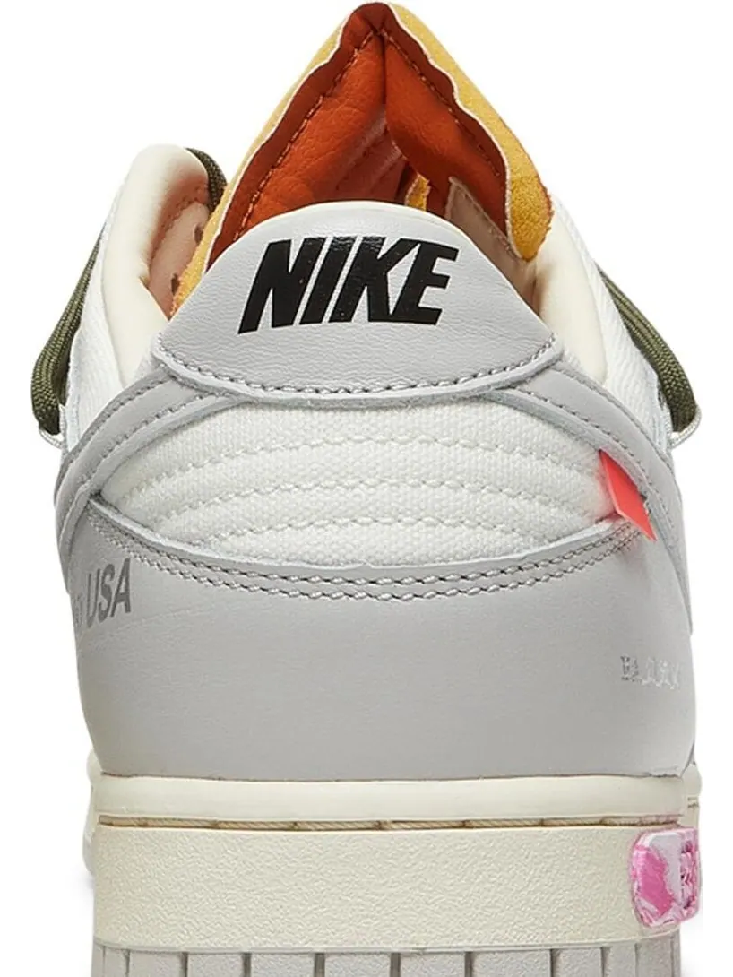 Кроссовки Nike Off-White x Dunk Low 'Lot 22 of 50' — изображение 7 из 8, белый