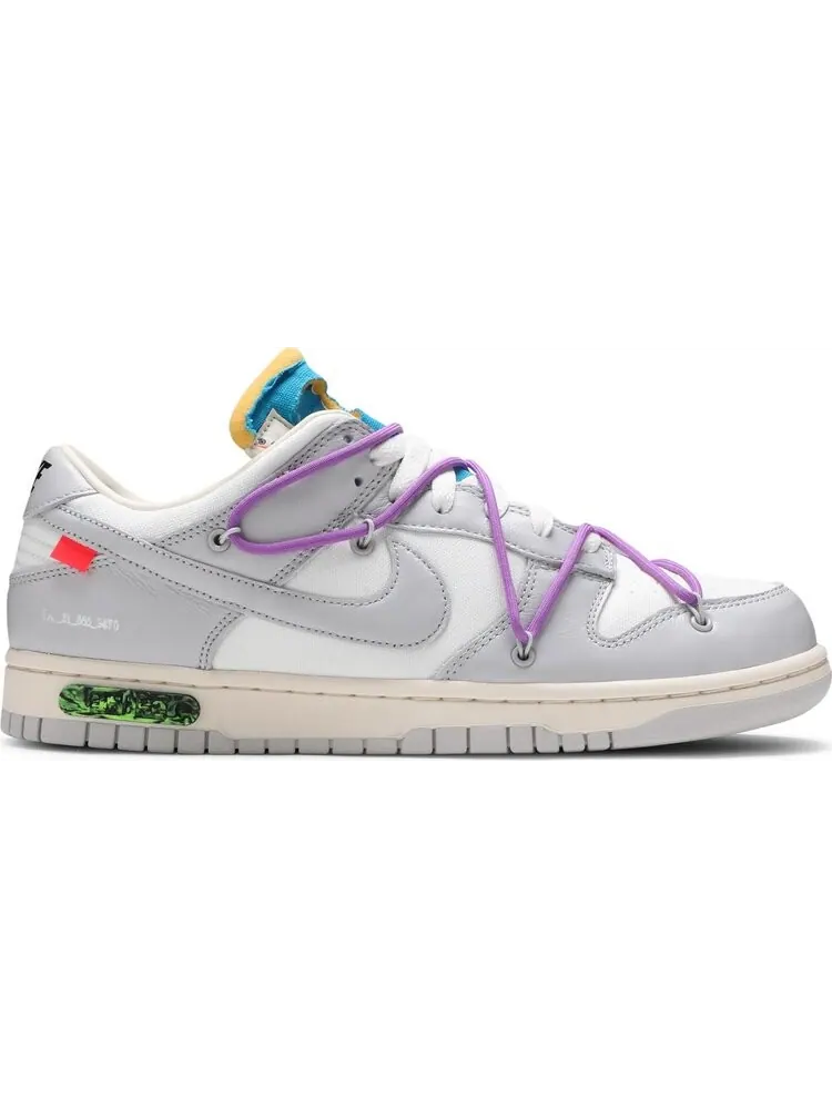 Кроссовки Nike Off-White x Dunk Low 'Lot 47 of 50' — изображение 1 из 8, белый