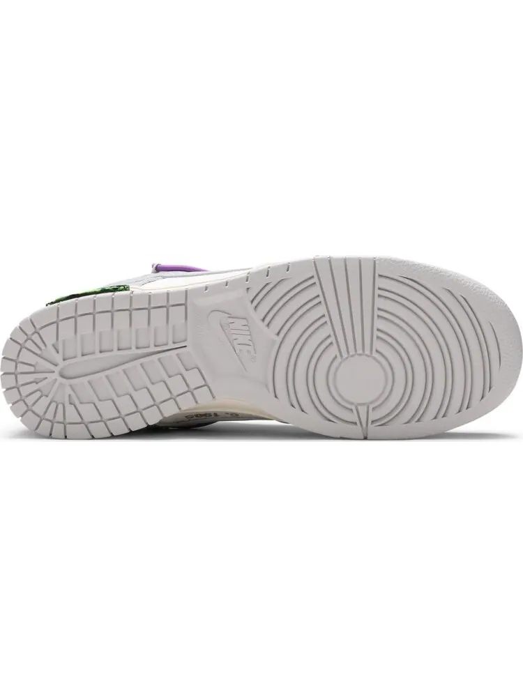 Кроссовки Nike Off-White x Dunk Low 'Lot 47 of 50' — изображение 4 из 8, белый
