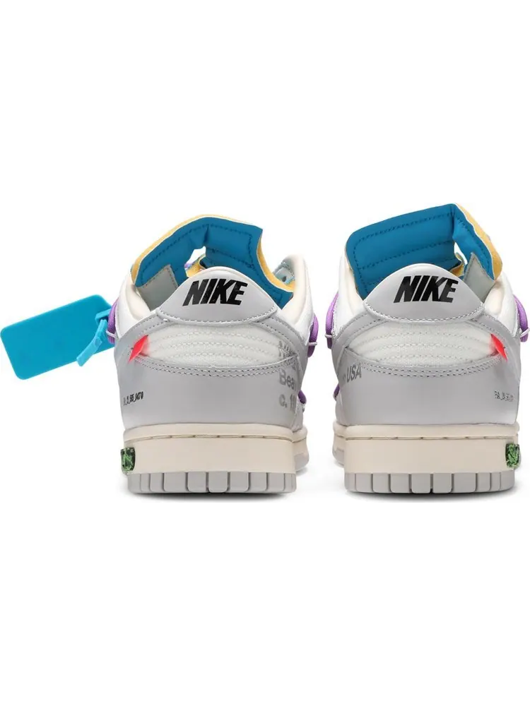Кроссовки Nike Off-White x Dunk Low 'Lot 47 of 50' — изображение 6 из 8, белый