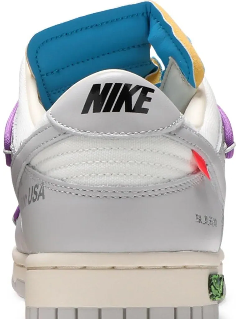 Кроссовки Nike Off-White x Dunk Low 'Lot 47 of 50' — изображение 7 из 8, белый