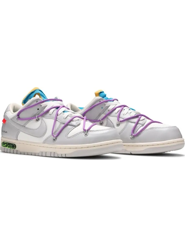 Кроссовки Nike Off-White x Dunk Low 'Lot 47 of 50' — изображение 8 из 8, белый