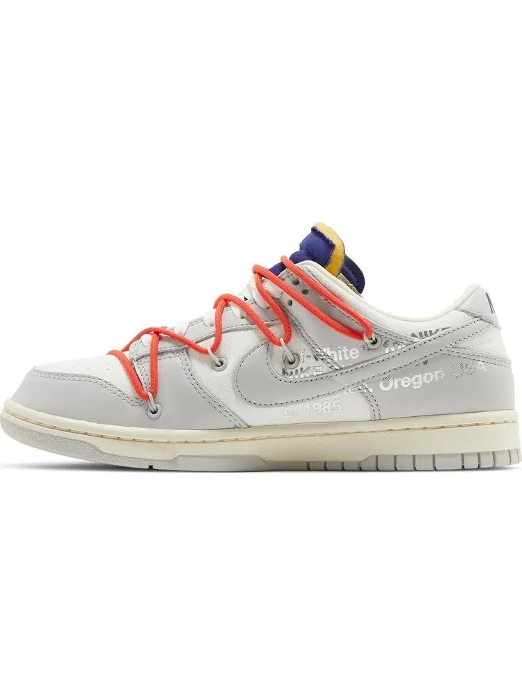 Кроссовки Nike Off-White x Dunk Low 'Lot 23 of 50' — изображение 3 из 8, белый