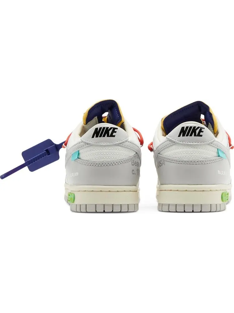 Кроссовки Nike Off-White x Dunk Low 'Lot 23 of 50' — изображение 6 из 8, белый