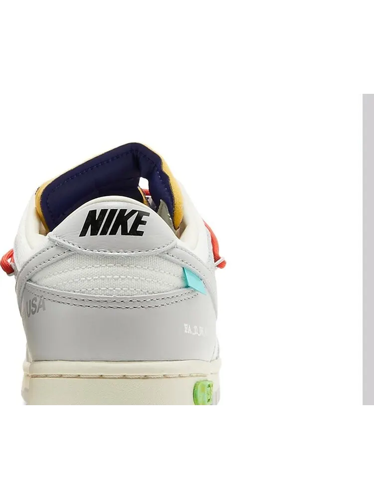 Кроссовки Nike Off-White x Dunk Low 'Lot 23 of 50' — изображение 7 из 8, белый