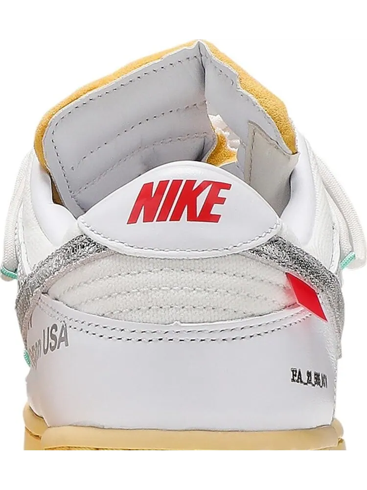 Кроссовки Nike Off-White x Dunk Low 'Lot 01 of 50' — изображение 7 из 10, белый
