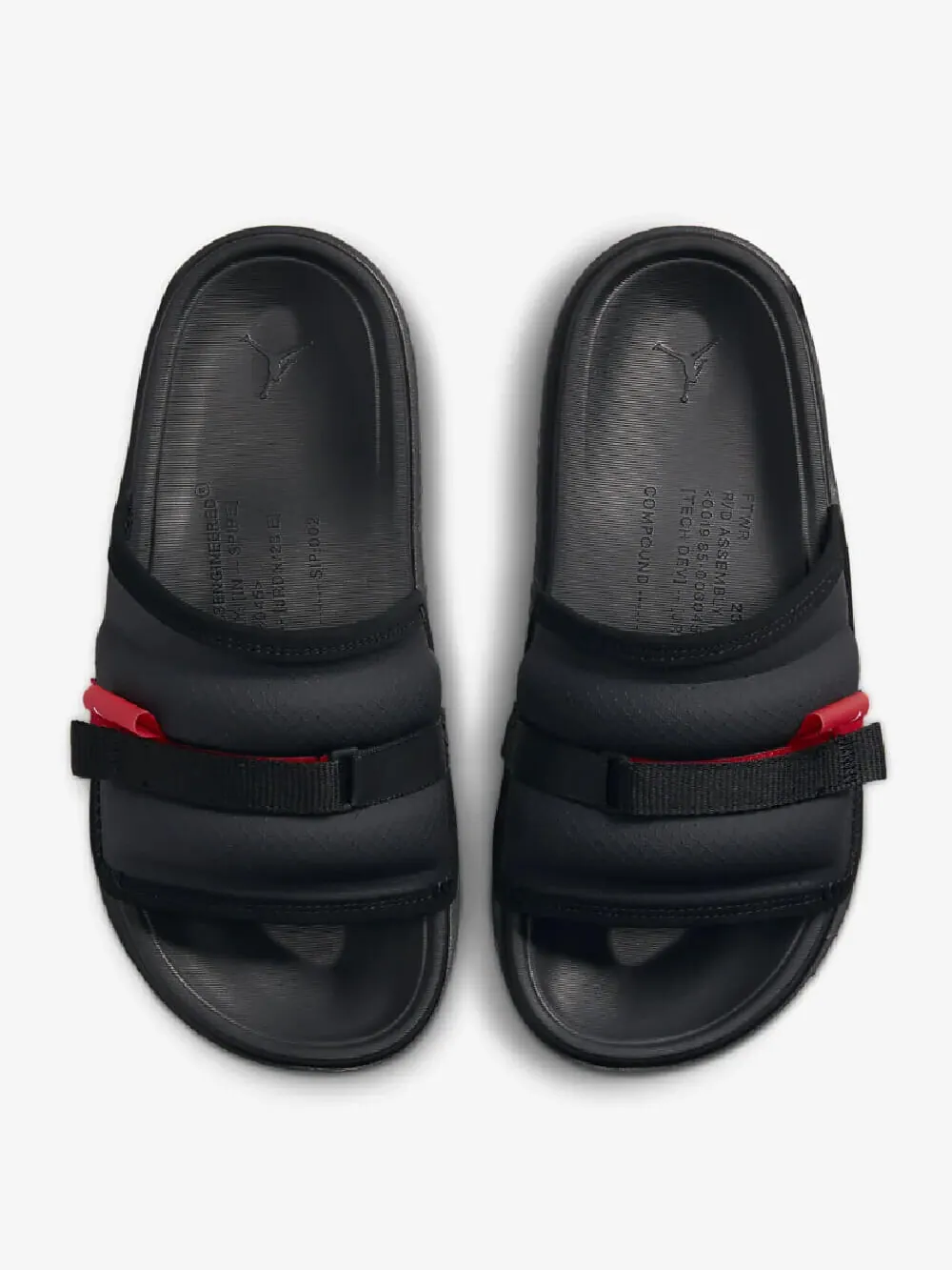 Шлепки Nike Air Jordan Super Play — изображение 2 из 5, черный/красный