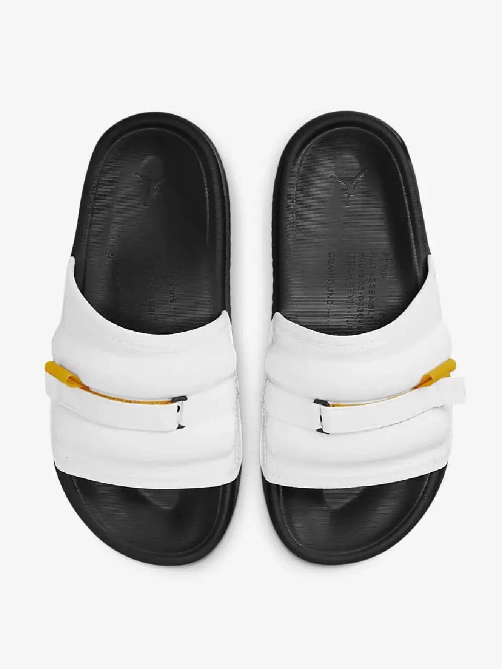 Шлепки Nike Air Jordan Super Play — изображение 2 из 6, черный/белый/оранжевый