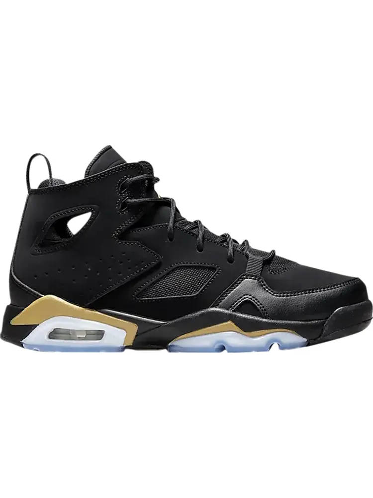 Кроссовки Jordan Flight Club 91 GS Black Metallic Gold — изображение 1 из 1, черный