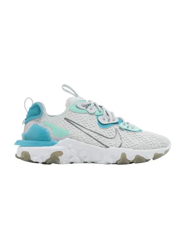 Кроссовки Nike React Vision 'Aquamarine' — изображение 1 из 9, платиновый///серый