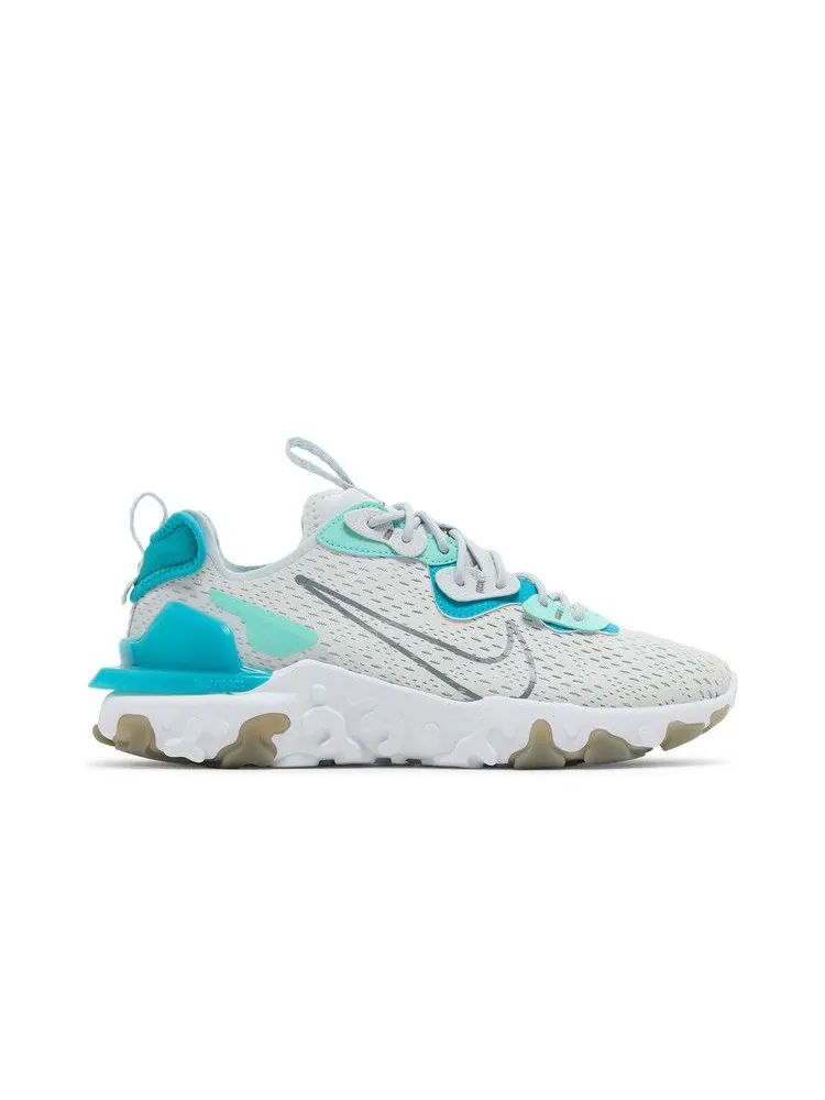 Кроссовки Nike React Vision 'Aquamarine' — изображение 2 из 9, платиновый///серый