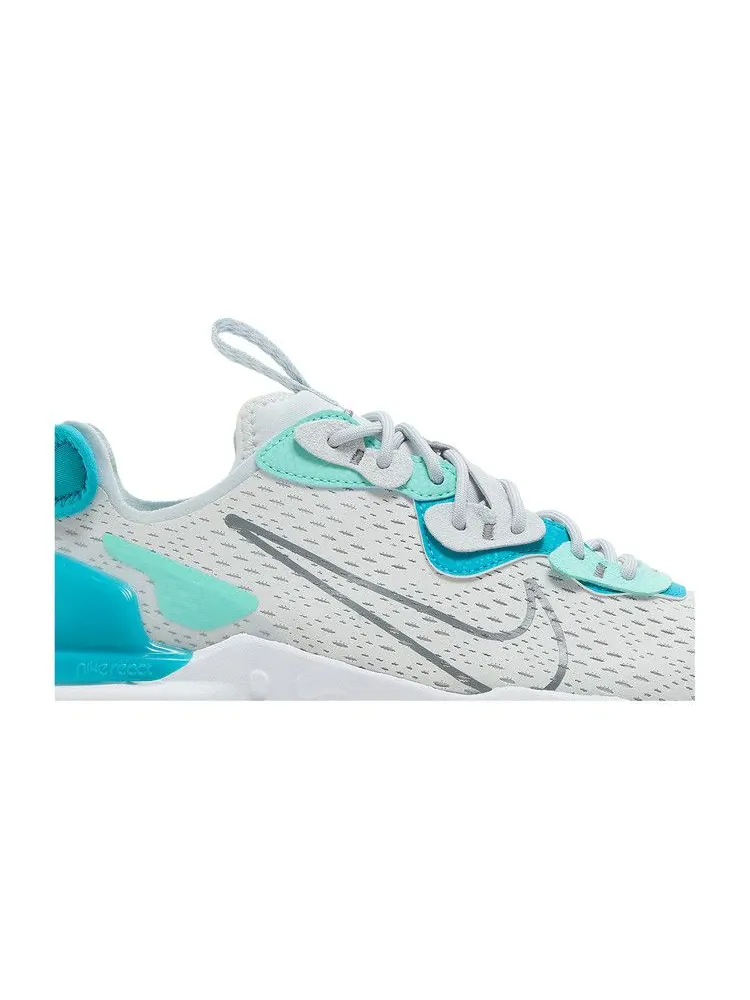 Кроссовки Nike React Vision 'Aquamarine' — изображение 3 из 9, платиновый///серый