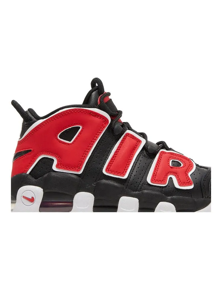 Кроссовки Nike Air More Uptempo GS 'Black University Red' — изображение 3 из 9, черный/красный/белый