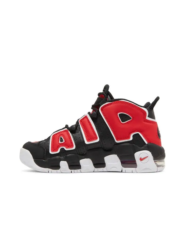 Кроссовки Nike Air More Uptempo GS 'Black University Red' — изображение 4 из 9, черный/красный/белый