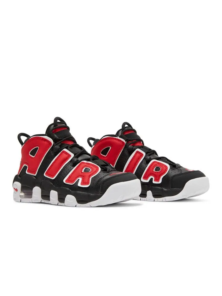 Кроссовки Nike Air More Uptempo GS 'Black University Red' — изображение 9 из 9, черный/красный/белый