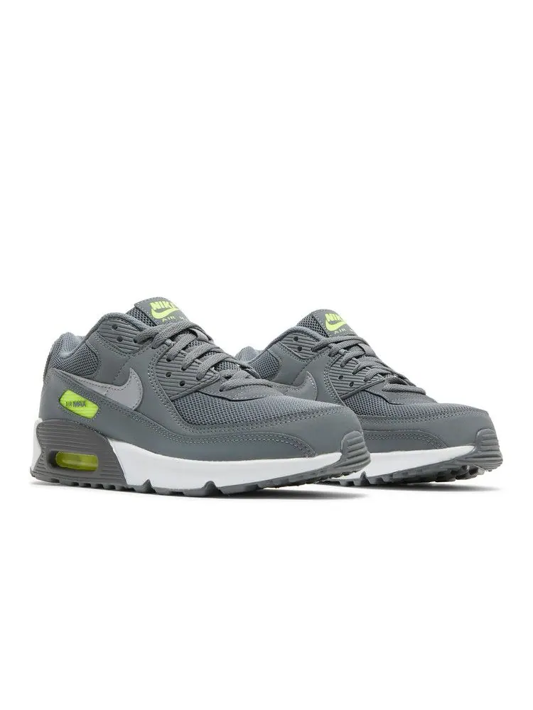 Кроссовки Nike Air Max 90 GS 'Smoke Grey Volt' — изображение 9 из 9, серый/серебристый