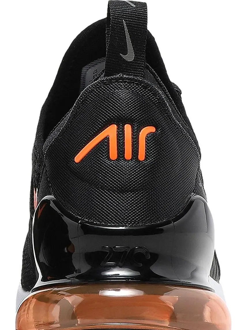 Кроссовки Nike Air Max 270 GS — изображение 7 из 8, черный оранжевый