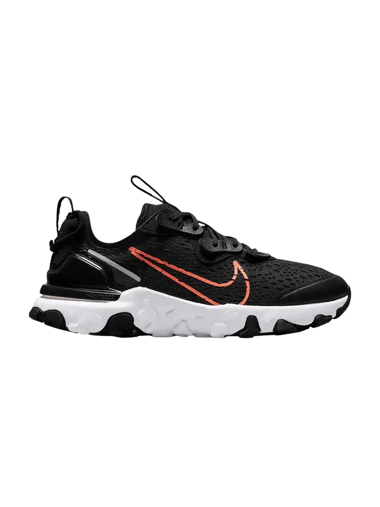 Кроссовки Nike React Vision GS 'Black Total Orange' — изображение 1 из 1, черный/оранжевый