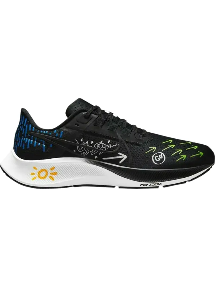Кроссовки Nike Joy Yamusangie x Air Zoom Pegasus 38 'Running Thoughts - Black' — изображение 1 из 1, черный