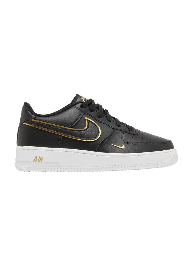 Кроссовки Nike Air Force 1 LV8 GS 'Black Metallic Gold' — изображение 1 из 9
