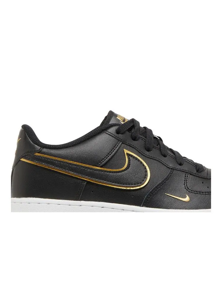 Кроссовки Nike Air Force 1 LV8 GS 'Black Metallic Gold' — изображение 3 из 9