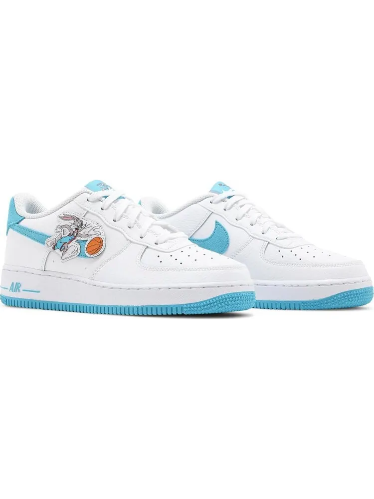 Кроссовки Nike Space Jam x Air Force 1 '07 GS 'Hare' — изображение 8 из 8, белый