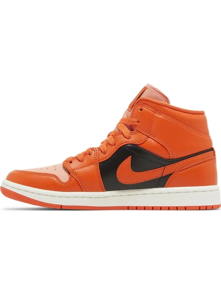 Кроссовки Air Jordan 1 Mid SE 'Rush Orange' — изображение 3 из 8, оранжевый