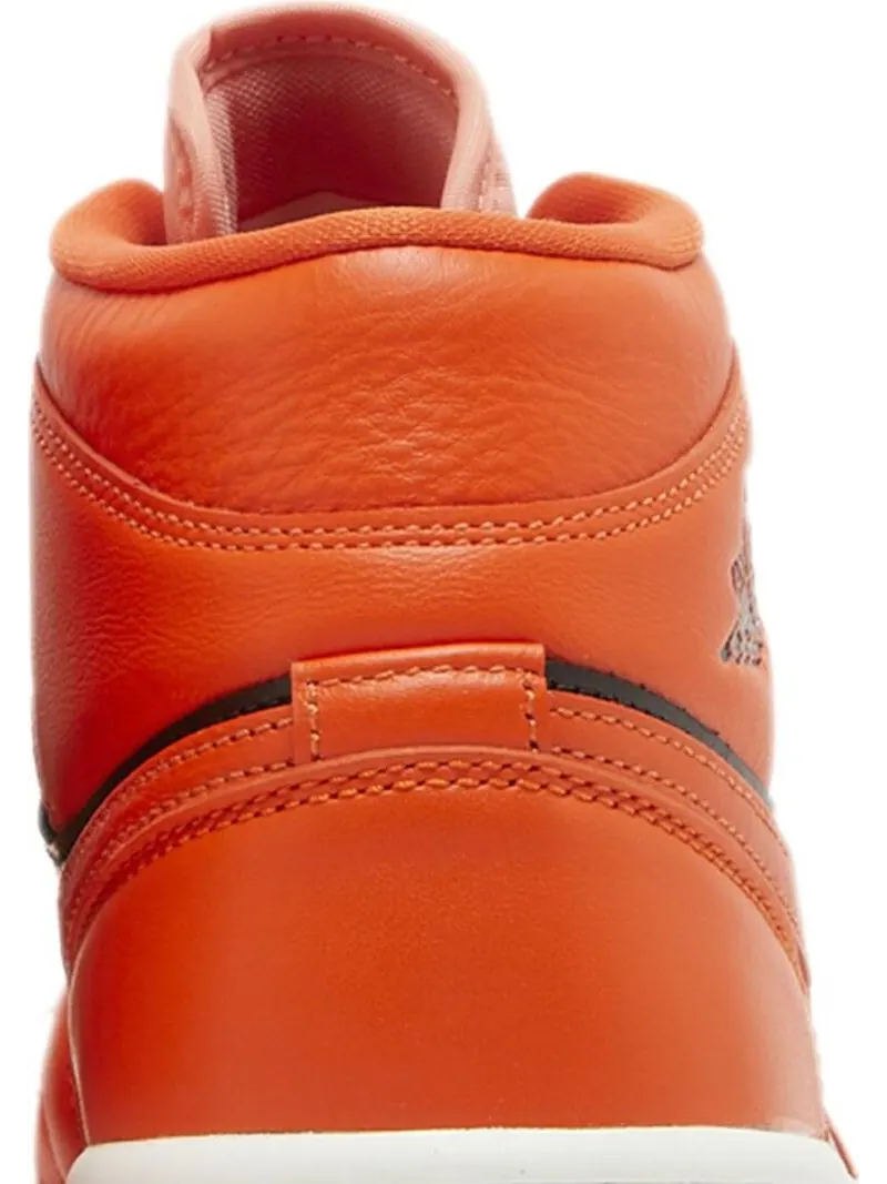 Кроссовки Air Jordan 1 Mid SE 'Rush Orange' — изображение 7 из 8, оранжевый