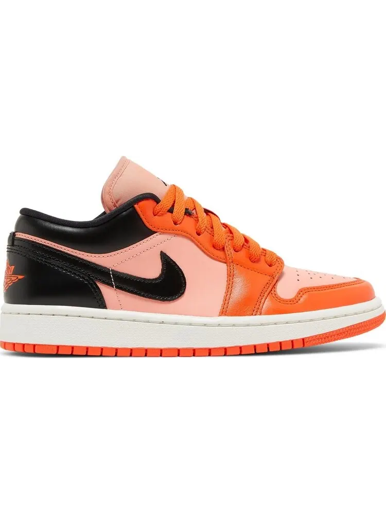 Кроссовки Wmns Air Jordan 1 Low SE Rush Orange Black — изображение 1 из 8, оранжевый